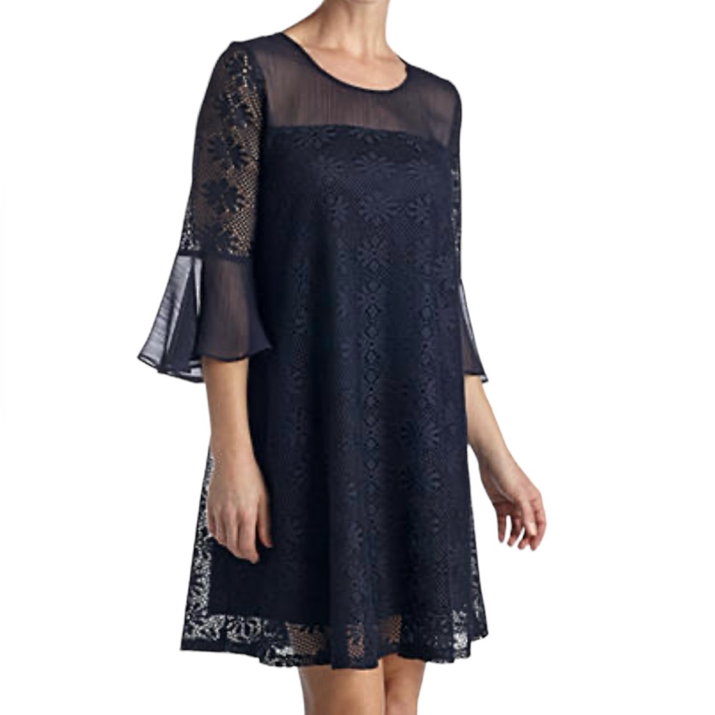 Gabby Skye Blue Lace Dress 12
